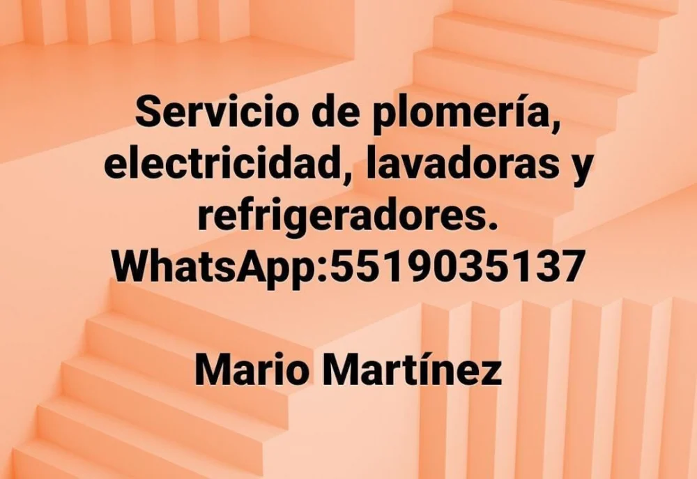 Plomeria plomero Electricista Lavadoras y Refrigeracion, tecnico